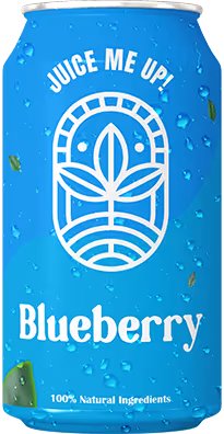 Blueberry juice bottle