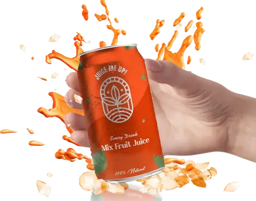 Call-to-action juice bottle display